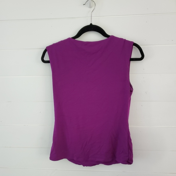 Purple Wrap Top - Picture 2 of 3